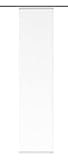 HOME WOHNIDEEN | Schiebevorhang Rom aus Dekostoff Seidenoptik - Uni | 245 x 60 cm | weiß | Blickdicht | OHNE Zubehö