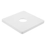SHINEOFI ac Wandlochabdeckung Platte Rohre Bad mit Conditioner-Löcher-Abdeckung Duschflansch Wandverkleidung AC-Lochabdeckung Schlag auf Wandloch-Abdeckkappe PVC Weiß