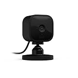 Blink Mini – Kompakte, smarte Plug-in-Überwachungskamera für innen, 1080p-HD-Video, Nachtsicht, Zwei-Wege-Audio, Bewegungserfassung; einfache Einrichtung, funktioniert mit Alexa – 1 Kamera (schwarz)
