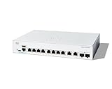 Cisco Catalyst 1300-8T-E-2G Managed Switch, 8 Port GE, Ext PS, 2x1GE Combo, eingeschränkter lebenslanger Schutz (C1300-8T-E-2G)