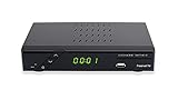 SET-ONE EasyOne 740 DVB-T2 Receiver für digitales Antennenfernsehen Private (freenet TV) und öffentlich Rechtliche Sender mit PVR-Funktion, Full-HD 1080p, , HDMI, Hbb-TV, USB 2.0, Camping, schw
