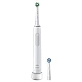 Oral-B PRO 3 3000 Elektrische Zahnbürste/Electric Toothbrush, 2 CrossAction Aufsteckbürsten, mit 3 Putzmodi und visueller 360° Andruckkontrolle für Zahnpflege, Geschenk Mann/Frau, weiß