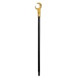 jerbro Böser Zauberer Zauberstab Zepter Teufel Hexe Zepter Voodoo Stab für Halloween Accessoire Cosplay Kostüm Karneval Mottoparty (Gold & Klar)