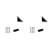 2X Whiteboard Folie 60x40cm magnetisch selbstklebend Magnetfolie weiß inkl. Whiteboard Mark
