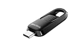SanDisk Ultra® Slider USB-Type-C™-Laufwerk 128 GB (USB-Flash-Laufwerk, einziehbarer Anschluss, USB 3.2 Gen 1, bis zu 400 MB/s) Schw