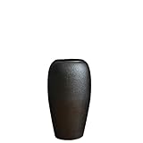 Schwarze Bodenvase, Hohe Vase Für Eingangsdekoration, Einfache Retro-Wohnzimmer-kunstblumenvase, Eingangsvase Aus Keramik, 50/60/75 cm Hoch(Size:26 * 50CM,Color:schwarz)