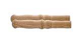 BigDean 2 XXL Holzgriffe für Schiebkarre/Schubkarre ca. 23,5 cm lang 2,5 cm Durchmesser - Hochwertig, flexibel, bereichernd - Ideal für jede Schubkarre/Sackk