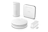 Bosch Smart Home Starter-Paket Sicherheit II, zuverlässiger Schutz bei Brandgefahr und Einbruch, kompatibel mit Apple Homekit, Amazon Alexa und Goog