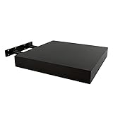 Wandregal 25 x 25 x 4 cm, Schwebend Hängeregal Wenge-Farbe, Wandboard Bücherregal Regale Dekorativ maximale Belastung 5kg