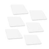 STOBOK 18 Stück Weiße Kunststoffplatten Weiße Bettlaken Eva-Schaumstoff-Blatt Weiße Bettdecke Weiße Laken Extra Große Postertafel Ziegelstein-Weißtafel Dämmp