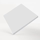 PVC Hartschaumplatte 3-10 mm Kunststoff Platte Weiß Zuschnitt Größe Wählbar (3 mm, 500 x 1000 mm)