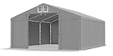 Das Company Lagerzelt 3x6m wasserdicht grau Zelt 560g/m² PVC Plane hochwertig Zelthalle Summer SD - dachzelt hartschale - dachzelt hartschale - Garten Pavillion wetterfest - lagerzelt W