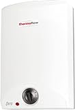 Thermoflow OT 10 Obertischspeicher drucklos | Warmwasserboiler 10 l Speichervolumen | Elektro-Warmwasserboiler G 1/2' Anschluss | 35-75 °C | 65 °C in 20