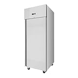 TOMAY Edelstahlkühlschrank 525 Liter, 4 Schichten höhenverstellbare Einlegeböden, einstellbare Temperatur | Gastronomieb