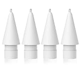 Upgraded Replacement Tips, Slim Tip Non-Wear Precise Control Compatible with Apple Pencil 1st Gen and 2nd Gen/iPad Pro Pencil, 4 Pack, W