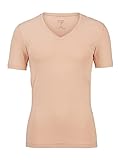 OLYMP Herren T-Shirt V-Ausschnitt Level Five T-Shirt,Männer,Uni,Body fit,Caramel 24,S
