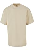 Urban Classics Herren T-Shirt Organic Tall Tee, langes T-Shirt für Männer, Loose Fit, Bio-Baumwolle, Sand, M