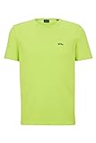 BOSS Men's Tee Curved T-Shirt, Bright Green325, 6XL