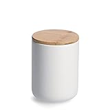 Vorratsdose Keramik weiß mit Holzdeckel 650 ml Zeller Present Vorratsdose Keramik weiß mit Holzdeckel 650 ml Z