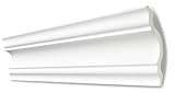 DECOSA Zierprofil A110 SELINA - Edle Stuckleiste in Weiß - 20 Leisten à 2 m Länge = 40 m - Zierleiste aus Styropor 110 x 110 mm - Für Decke oder W