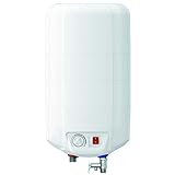 15 Liter druckfester ÜBERTISCH Warmwasserspeicher Boiler - elektrisch - ideal für Küche, Gäste-WC, Bungalow