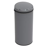SVITA Sensor-Mülleimer 50L Stahl Mülleimer mit Sensor Elektrischer Abfalleimer Küche Automatikmülleimer mit Sensor G