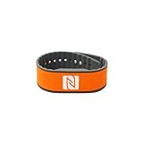 NFC Armband Silikon, individuell programmierbar, wasserfest, flexibel, verstellbar, NTAG 216, 924 Byte, 260 x 27 x 5 mm, Orang