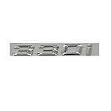 INPETS Chrom glänzend Silber ABS Zahl Buchstaben Wort Auto Kofferraum Abzeichen Emblem Buchstabe Aufkleber Aufkleber kompatibel mit BMW 3er Serie 330