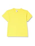 ShirtInStyle Kinder-Shirt Basic Uni Fruit of The Loom, Farbe Gelb, Größe 152