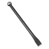 D&O Brecheisen (Stahl) mit Meißel und Kugelkopf Gesamtlänge 55 cm - Perfekt für Hebel- und Brecharbeiten, Brechstange, Hebelwerkzeug, Kuhfuß
