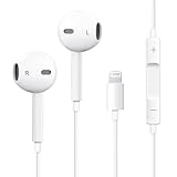 schainyan Kabelgebundene In-Ear-Kopfhörer mit Mikrofon und Anrufsteuerung, Geräuschunterdrückung, Bluetooth, kompatibel mit iPhone14/13/12/11/X/SE/8P/8/7P/7 (Positive White)