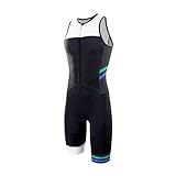 Männer Radfahren Neue Pro Team Kleidung Einteiler Overall Kurzarm Skinsuit Bike/Laufen/Schwimmen Speedsuit Triathlon Rennen Kleidung, 6, S