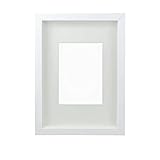 SAFE 3D Bilderrahmen weiß 25 x 30 cm | Fenstergröße jeweils 115 x 165 mm | nutzbare Tiefe 20 mm (Weiß)