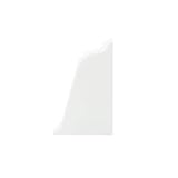 DQ-PP 1x WINKELLEISTE ENDSTÜCK RECHTS | Weiss | 38 x 25mm | PVC | Küchenleiste Arbeitsplatte Abschlussleiste Leiste Küche Küchenabschlussleiste Wandabschlussleiste Tischp
