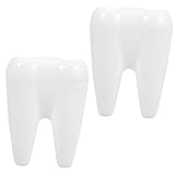 TOPPERFUN 2 Stück Dentalzahnbürstenhalter Kinderzahnbürste Zahnbürstenhalter Süßer Zahnpastahalter Bürstenhalter Für Schminktisch Bauernhaus Zahnbürstenhalter Badezimmerdekor Weiß