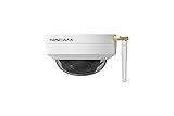 Foscam D4Z IP-Überwachungskamera für den Außenbereich, Anti-Vandalika, IK10, Weiß, 4 Megapixel, Zoom x4, kompatibel mit Alexa, Intelligente menschliche Erkennung
