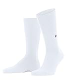 Burlington Herren Socken Boston M SO Baumwolle einfarbig 1 Paar, Weiß (White 2000), 40-46