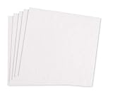 Rayher Zellstoffplatten, weiß, 20 x 21 cm, 5 Stück, Zellstoff zum Papier schöpfen, gepresste Cellulosefasern, 67366102