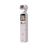 DJI Pocket 2 Exclusive Combo (Sunset White) - Vlog-Kamera im Taschenformat, Videokamera 4K Camcorder mit 3-Achsen-Gimbal, 64MP-Foto, ActiveTrack 3.0, YouTube TikTok-Video Kamera Amazon Ex