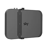 Sky Q Wandhalterung mit Befestigungselementen - Cozycase Sky Q Box Clip Halterung hinter TV für 1TB/2TB TV Box, platzsparend & ohne Signalverlust, Schw