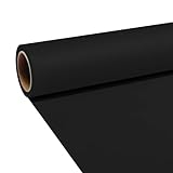 JOBY Seamless Creator Background Paper, Photography Backdrop for Videos, Streaming, Interviews, Backdrops Photoshoot, Props, Size 1.35X11m, Black on, JB01881-BWW