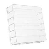 Angoily Kassenlade Einlagebox für Geldaufbewahrung Transparente Box mit Abnehmbaren Fächern für Münzen Scheine und Umschläge für Supermärkte G