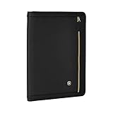 WENGER Amelie Schreibmappe mit Reissverschluss und 10 Zoll Tabletfach, Padfolio mit Business-Organizer, A4-Notizbuch, Damen, Schwarz, 611712