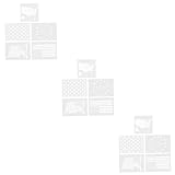 15 Stk Vorlage Für Die Amerikanische Flagge Schablonen Für Wandkunst Patriotische Schablonen Scrapbooking-vorlagen Uns Karte Haushalt Das Haustier Weiß Schmück