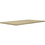 FORTE Tischsystem: Tischplatte aus Holzwerkstoff in Sonoma Eiche, 160 x 3,8 x 90