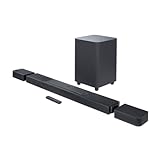 JBL Bar 1300 – Kompakte 11.1.4-Kanal-Soundbar für Heimkino Sound-System – Mit abnehmbaren Surround-Lautsprechern, MultiBeamTM und Dolby Atmos Surround Sound – Schw
