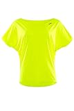 WINSHAPE Damen Winshape Dt101 Women's Super Light Functional Dance Top T Shirt, Neon-gelb, M EU