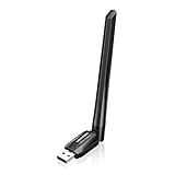 VENTION USB WLAN Stick, AC650 WiFi Adapter mit 6dBi WLAN Antenne, 2.4GHz/5GHz Internet Stick für PC/Desktop/Tablet/Laptop, Kompatibel mit Windows 11/10/8.1/8/7/X