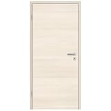HORI® Zimmertür Komplettset mit Zarge und Türdrücker I Innentür CPL Pinie I Höhe 198,5 cm I Anschlag, Breite und Wandstärke wählbar I DIN links I 1985 x 610