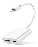 Apple Lightning to HDMI Digital AV Adapter [Apple MFi-Zertifiziert] HD 1080P Video & Audio Sync Screen Bildschirm Connector Kompatibel mit iPhone 14/13/12/11/XR/XS/iPad zu HDTV/Projector/M